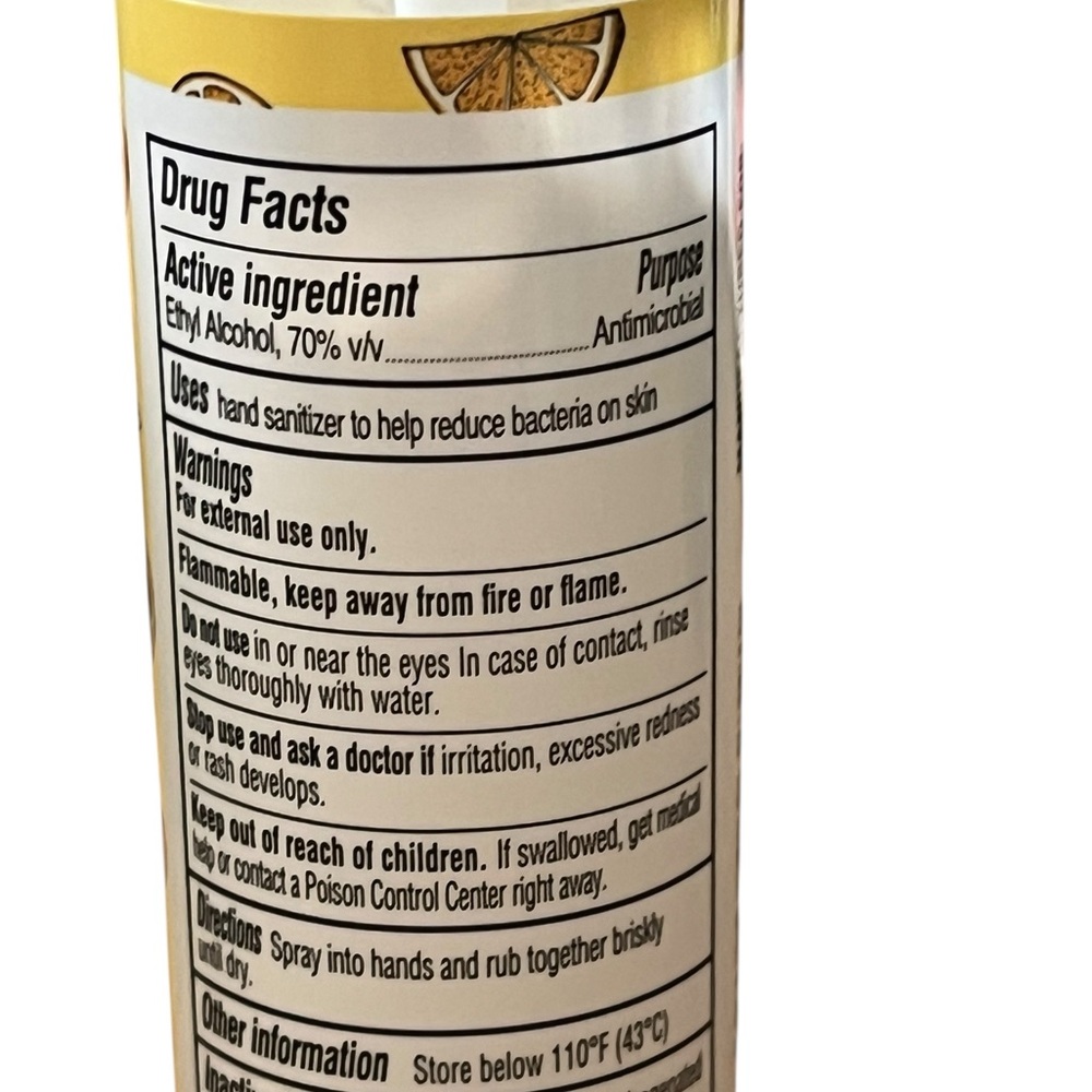 Ginger Citrus‎ Hand Sanitizer Spray - Picture 3 of 4